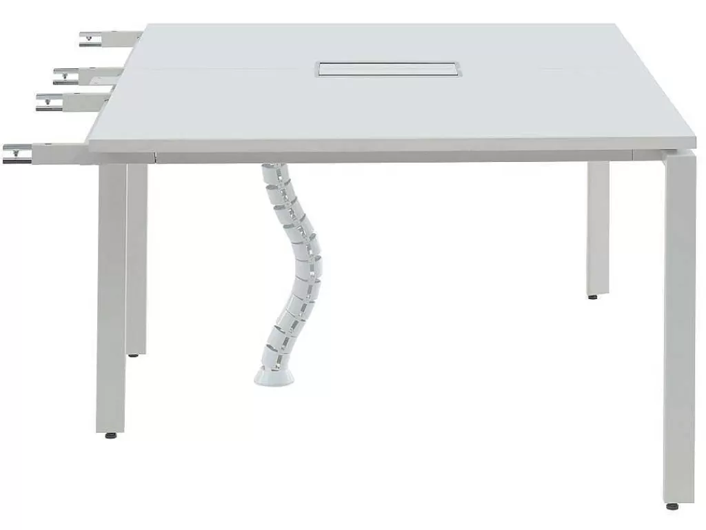Mobiliário De Escritório*Workēa Extensao Para Mesa De Escritório De 2 Péssoas Branco C120 Cm - Downtown