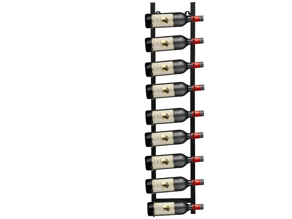 Acessórios De Arrumação*OZAIA Garrafeira De Parede, 9 Garrafas, L19 X A92 Cm Metal Preto - Routal