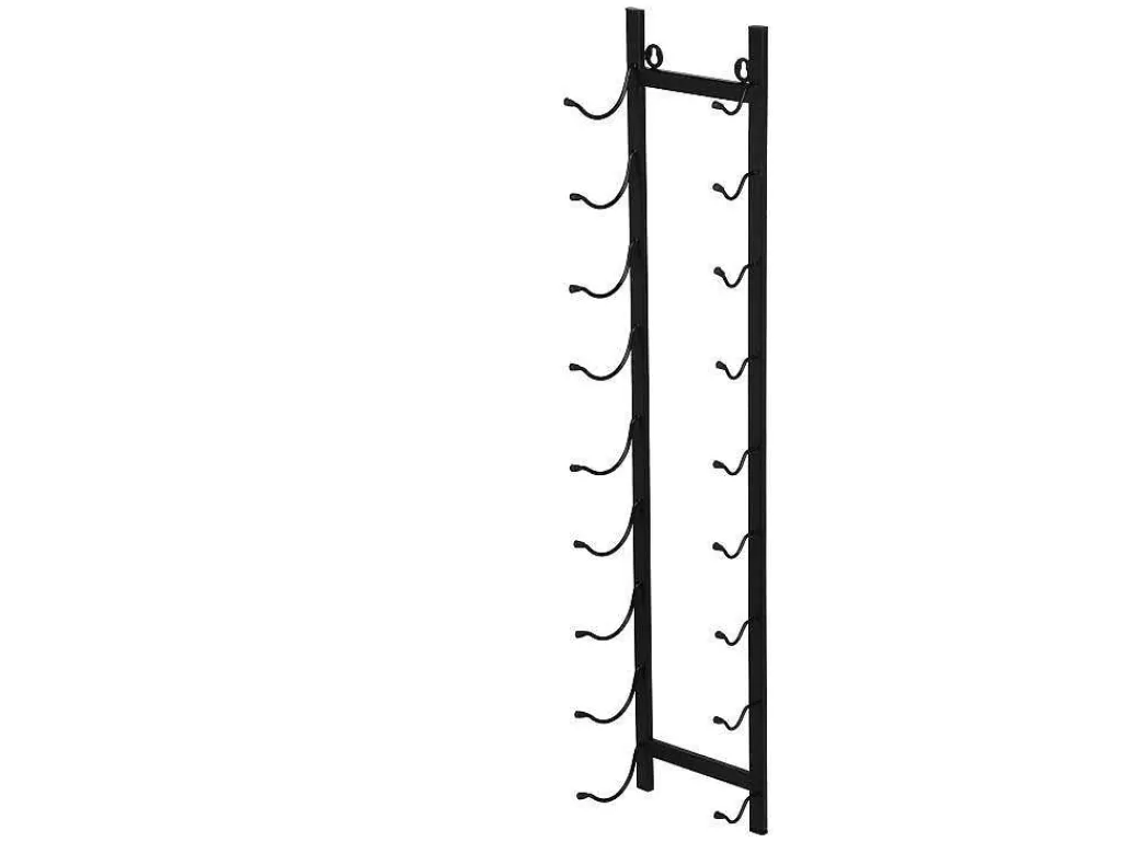 Acessórios De Arrumação*OZAIA Garrafeira De Parede, 9 Garrafas, L19 X A92 Cm Metal Preto - Routal