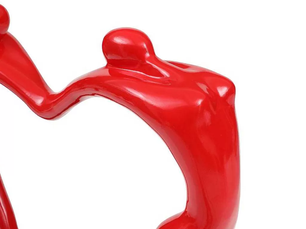 Estátua*OZAIA Grande Estátua Coracao Em Resina L49 X A55 Cm, Vermelho - Lovina