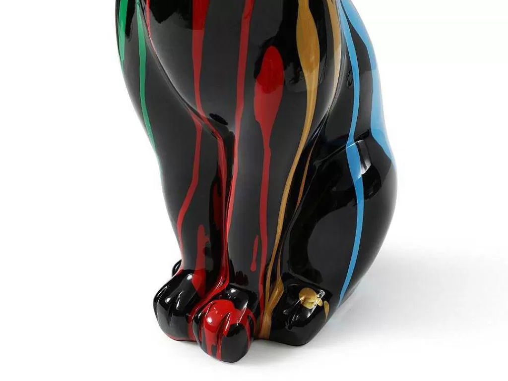 Estátua*OZAIA Grande Estátua De Gato Em Resina C24 X L13 X A53 Cm Multicolor - Miniria