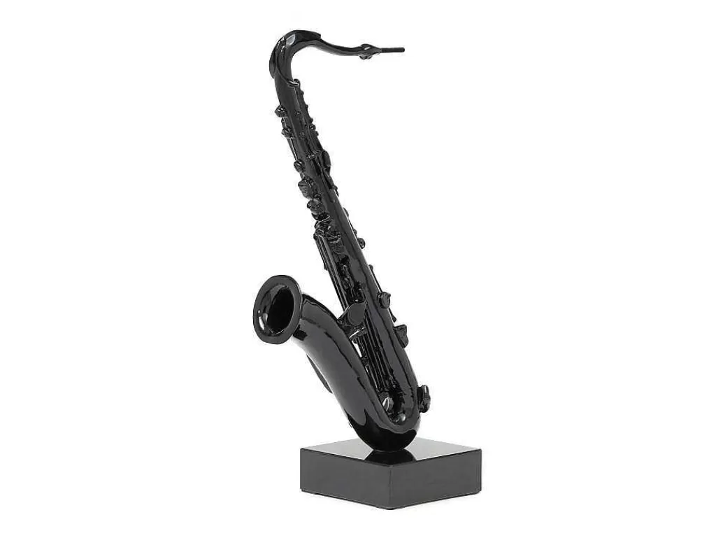 Estátua*OZAIA Grande Estátua De Saxofone Em Resina C29 X L16 X A62 Cm Preto - Musania