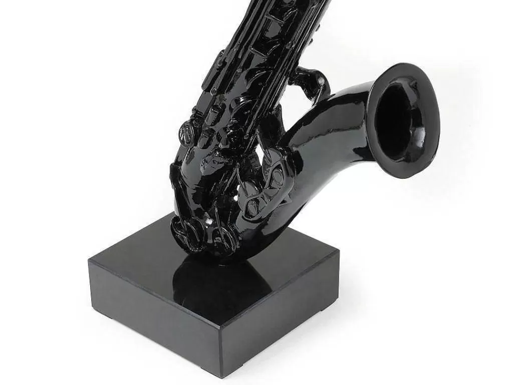 Estátua*OZAIA Grande Estátua De Saxofone Em Resina C29 X L16 X A62 Cm Preto - Musania