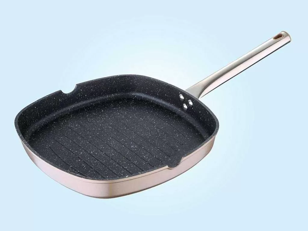 Louça E Utensílios De Cozinha*Purline Grelha / Assadeira De Alum?Nio Forjado De 28 Cm Com Revestimento Antiaderente