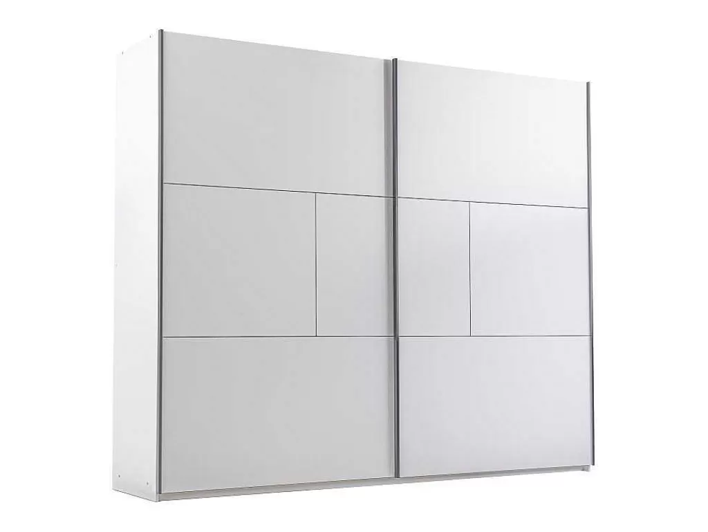 Armário E Roupeiro*Vente-unique Guarda-Roupa 2 Portas De Correr, C250 Cm, Branco - Aniama