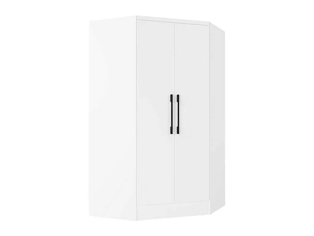 Armário E Roupeiro*Vente-unique Guarda-Roupa De Canto Com 2 Portas C101 Cm Branco - Aurali