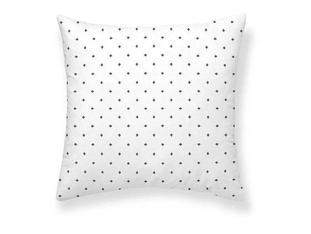 Têxtil De Casa*Purline Housse De Coussin 100% Coton 1 Piece Gris Imprime Geometrique 50X50