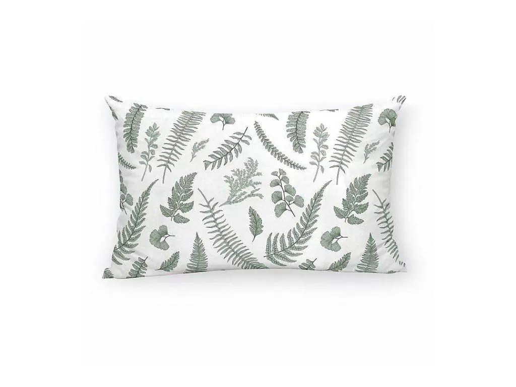 Têxtil De Casa*Purline Housse De Coussin 100% Coton 1 Piece Vert A Motifs Vegetaux 30X50