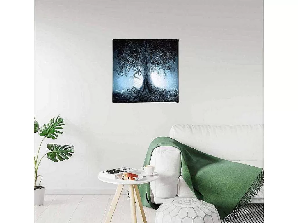 Promoções Decoração*EPIKASA Impressao Em Tela Arvore 10, Multicolorido, 60X3X60 Cm,