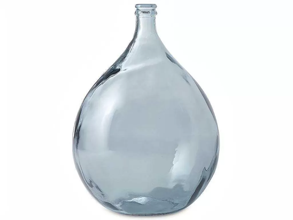 Objeto De Decoração Interior*OZAIA Jarra Estilo Garrafao Em Vidro Reciclado 34 L Cor Transparente Azulado - Silice