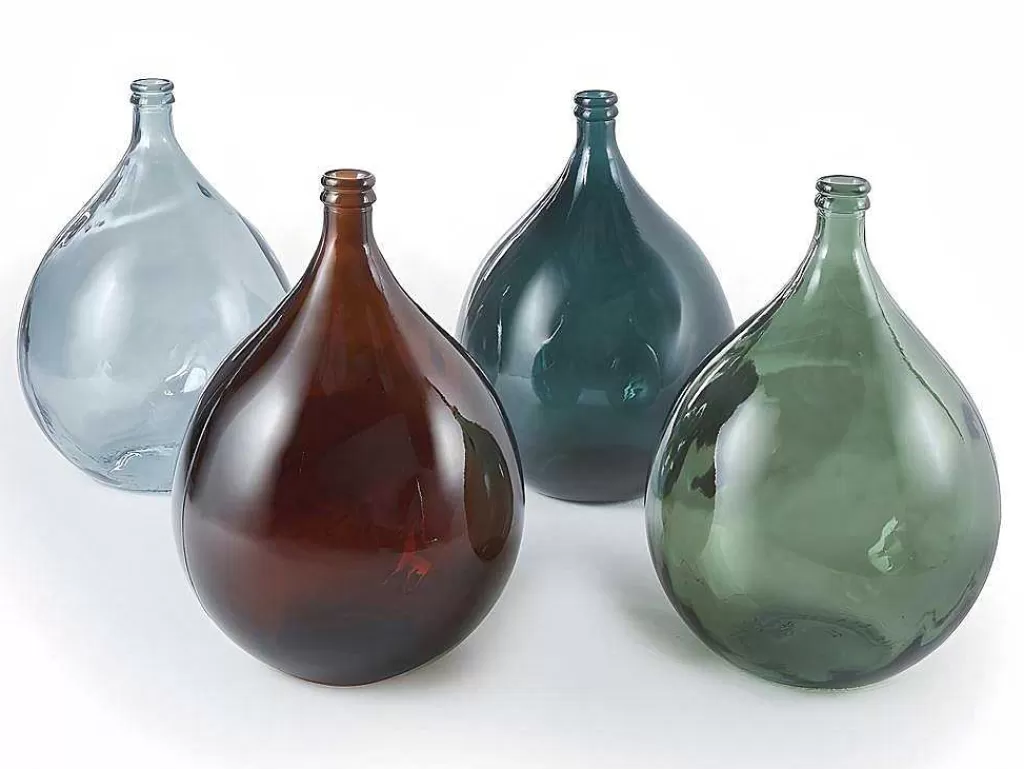 Objeto De Decoração Interior*OZAIA Jarra Estilo Garrafao Em Vidro Reciclado 34 L Cor Transparente Azulado - Silice