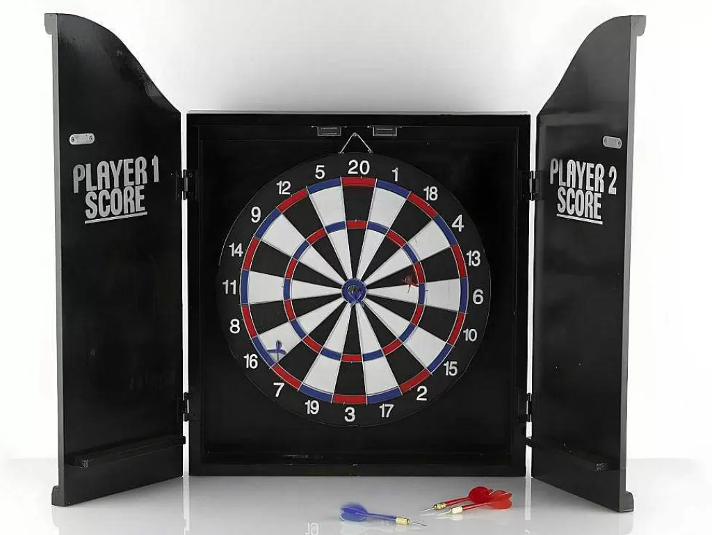 Jogo De Interior*Vente-unique Jogo De Dardos E Placa Decorativa Happy Hour