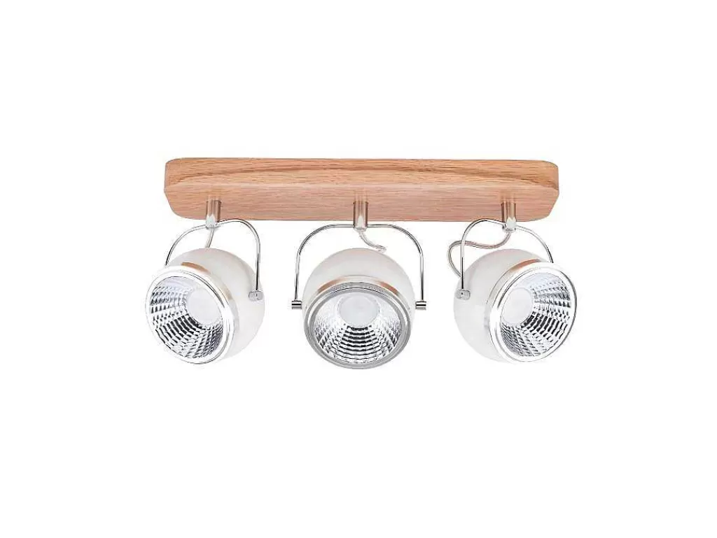Promoções Decoração*EPIKASA Lampada De Tecto Ball, Carvalho, Cromio, Branco, 42X11X20 Cm,