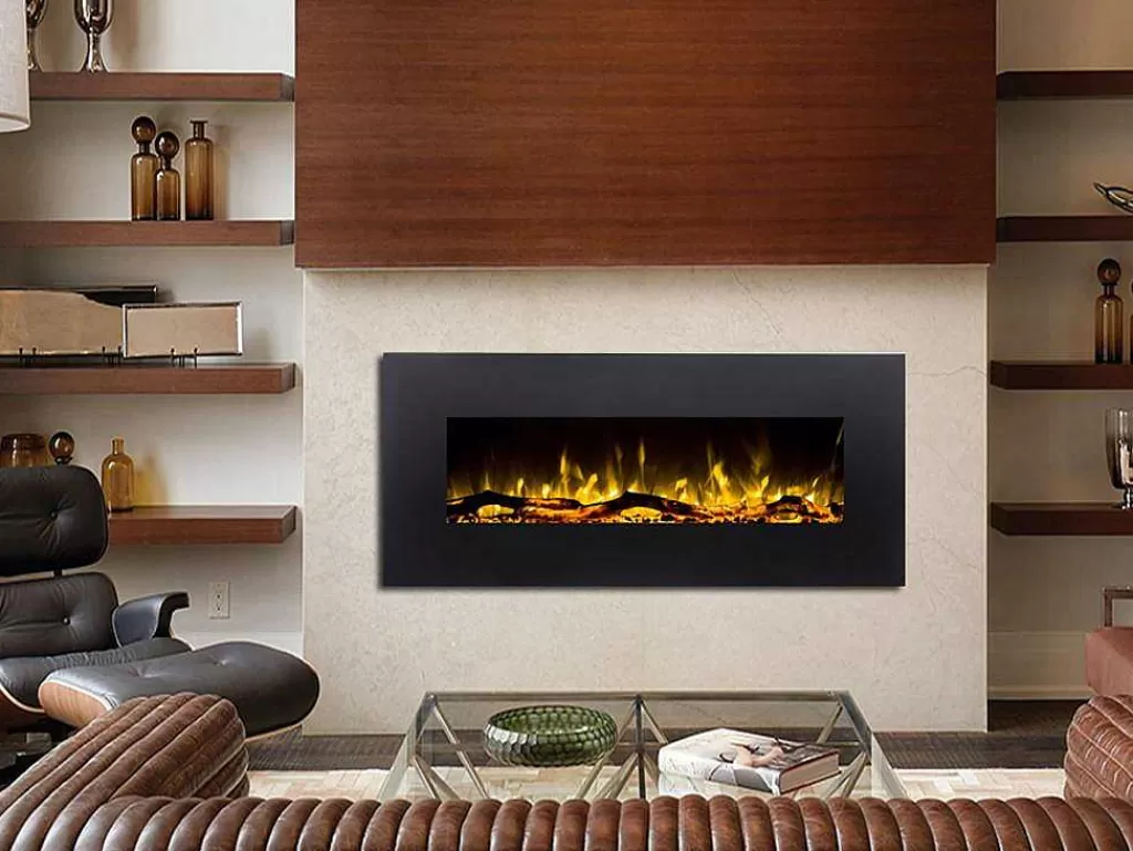 Lareira Elétrica*FLAMATECH Lareira Elétrica Lalita - C110 X L14 X A49 Cm - Preta
