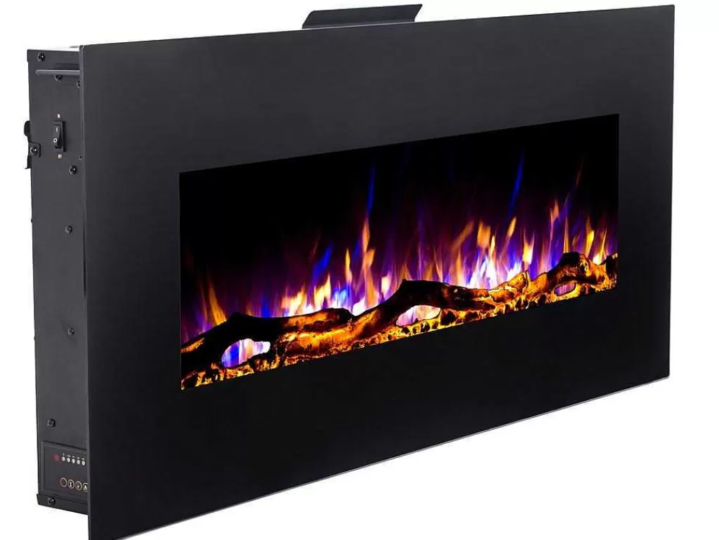 Lareira Elétrica*FLAMATECH Lareira Elétrica Lalita - C110 X L14 X A49 Cm - Preta