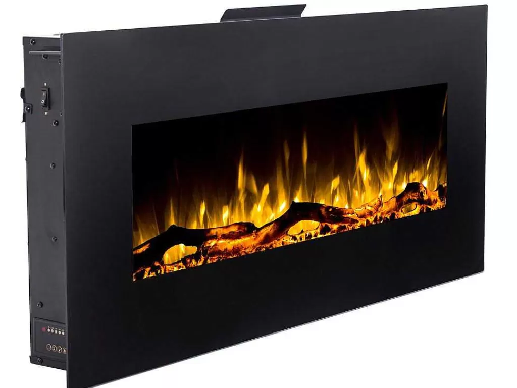 Lareira Elétrica*FLAMATECH Lareira Elétrica Lalita - C110 X L14 X A49 Cm - Preta