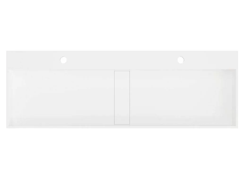 Móvel De Parede Para Casa De Banho*Shower & Design Lavatório Suspenso Em Solid Surface Cor Branco De C120 X L40 X A15 Cm - Yamdrok