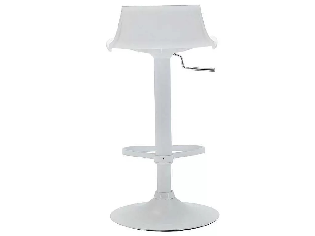 Bancos De Bar*Vente-unique Lote De 2 Bancos Altos Calas - Polipropileno - Cor Branco