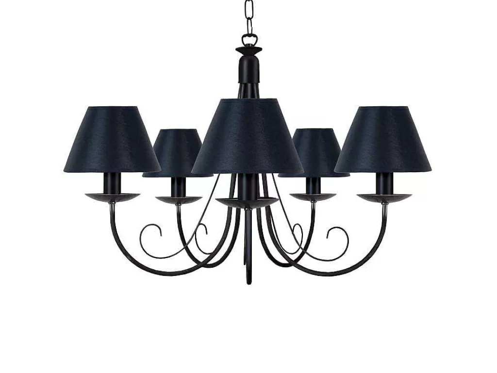 Lustre*TOSEL Lustre Cote D'Ivoire A Tecido Braco Preto D84 X H90 Cm