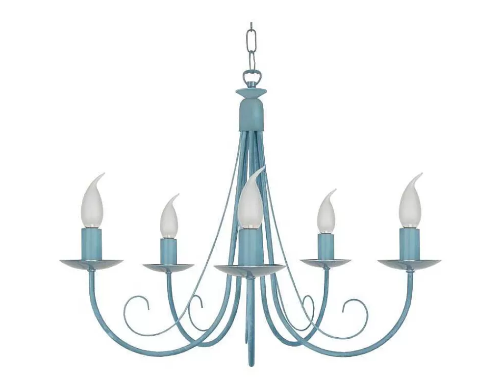 Lustre*TOSEL Lustre Cote D'Ivoire Lampada Decorativa Braco Cinza D60 X H90 Cm