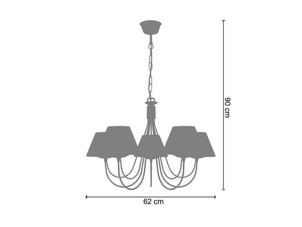 Lustre*TOSEL Lustre Leicester Tecido Braco Cru D62 X H46 Cm