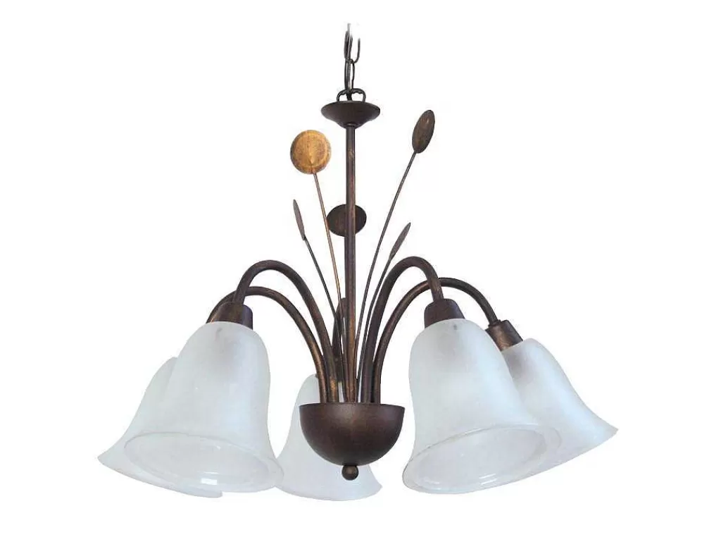 Lustre*TOSEL Lustre Lustralia Vidro Braco Cetim D56 X H80 Cm