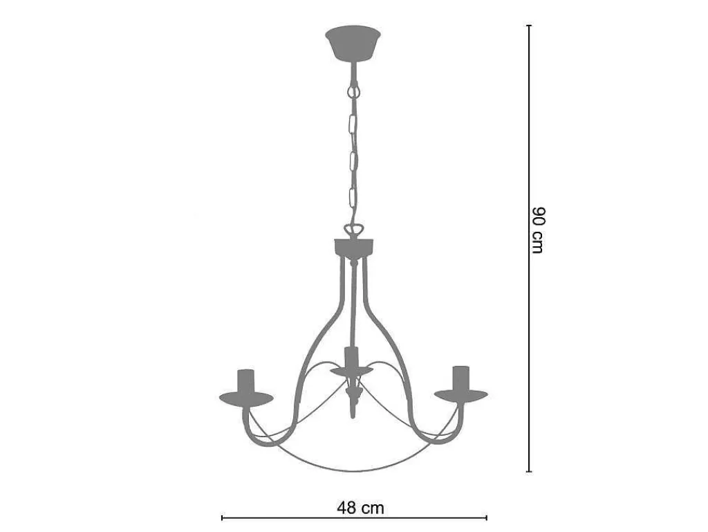 Lustre*TOSEL Lustre Pampilles Lampada Decorativa Abaulado Carmim D44 X H80 Cm