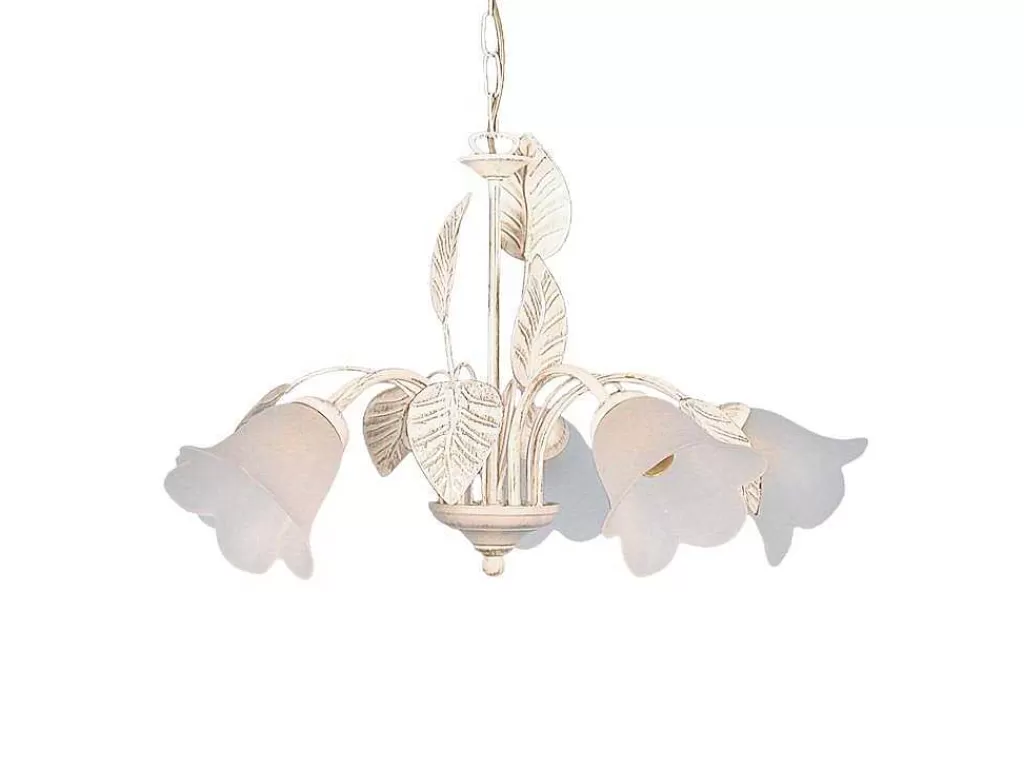 Lustre*TOSEL Lustre Pampilles Lampada Decorativa Abaulado Vermelho D24 X H46 Cm