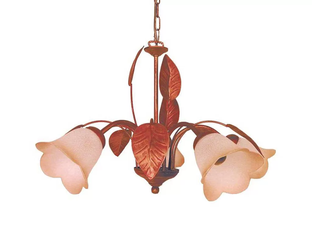 Lustre*TOSEL Lustre Pampilles Lampada Decorativa Braco Roxo D60 X H90 Cm