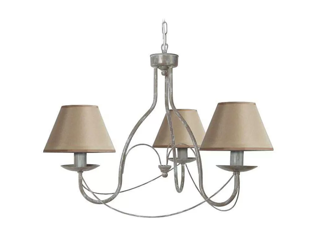 Lustre*TOSEL Lustre Provencale Tecido Braco Taupe D62 X H80 Cm