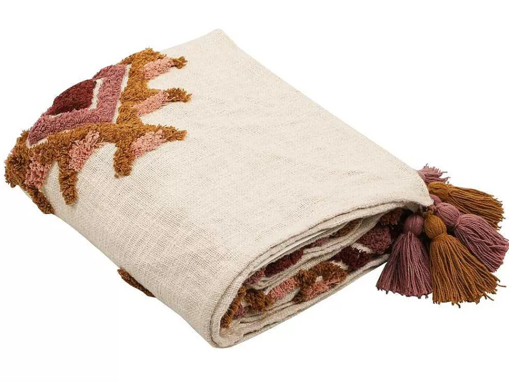 Têxtil De Casa*OZAIA Manta De Sofá Tufada 130 X 180 Cm Algodao Multicolor - Magna