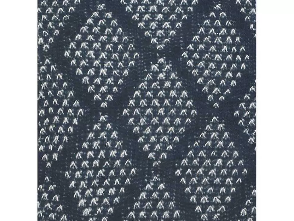 Têxtil De Casa*OZAIA Manta Oyace - Acrilico E La - 130 X 170 Cm - Marfim E Azul