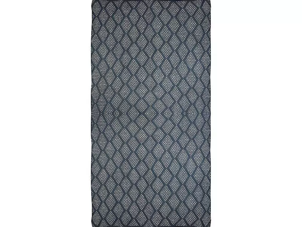 Têxtil De Casa*OZAIA Manta Oyace - Acrilico E La - 130 X 170 Cm - Marfim E Azul