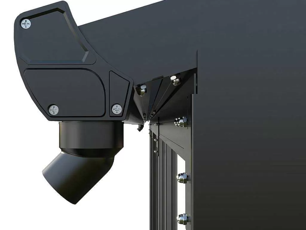 Pérgola, Coreto, Quiosque*EXPERTLAND Marquise Em Aluminio E Policarbonato Com Protecao Uv 15,8 M Antracite - Mathilda