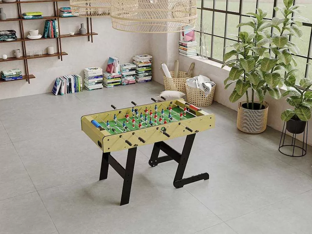 Jogo De Interior*Vente-unique Matraquilhos Dobraveis Cor Natural Claro Em Mdf De C121 X L61 X A79 Cm - Horton