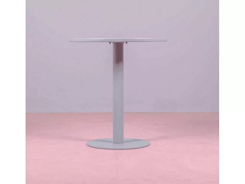 Móvel De Cozinha*Vente-unique Mesa Alta Industrial Em Aco Com 76 Cm De Altura - Brandon - Cinza