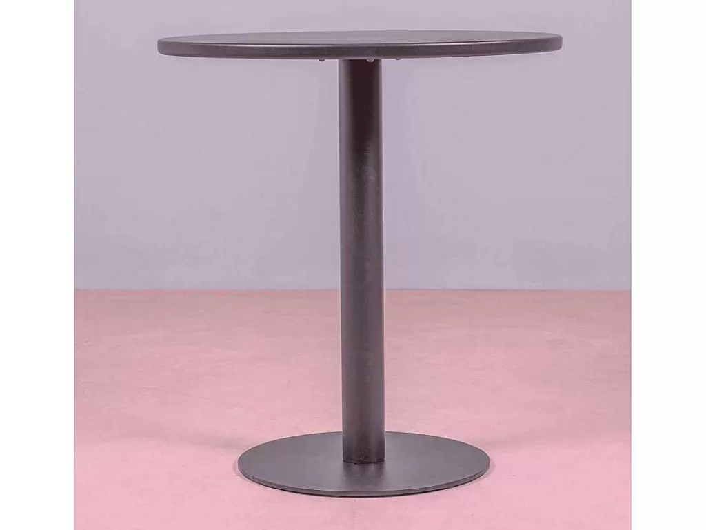 Móvel De Cozinha*Vente-unique Mesa Alta Industrial Em Aco Com 76 Cm De Altura - Brandon - Preto