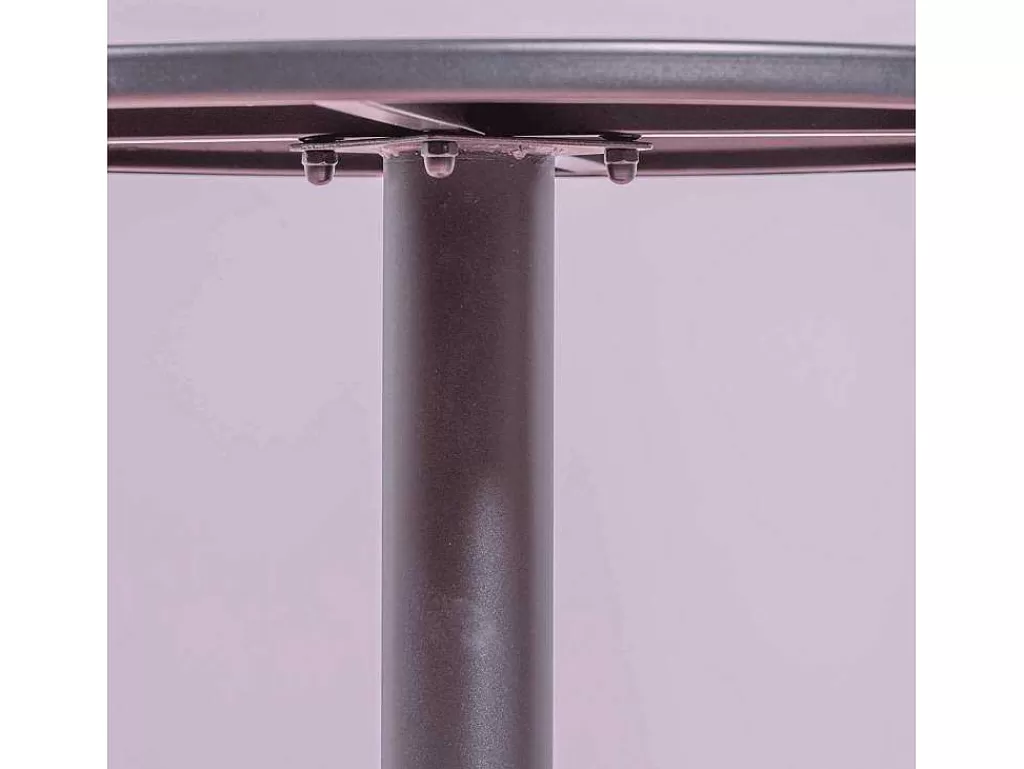 Móvel De Cozinha*Vente-unique Mesa Alta Industrial Em Aco Com 76 Cm De Altura - Brandon - Preto