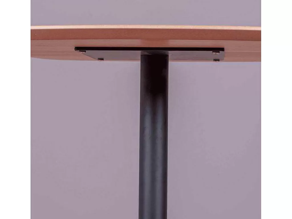 Móvel De Cozinha*Vente-unique Mesa Alta Para Bar Estilo Industrial, 106Cm De Altura E 60X60Cm - Pub - Carvalho