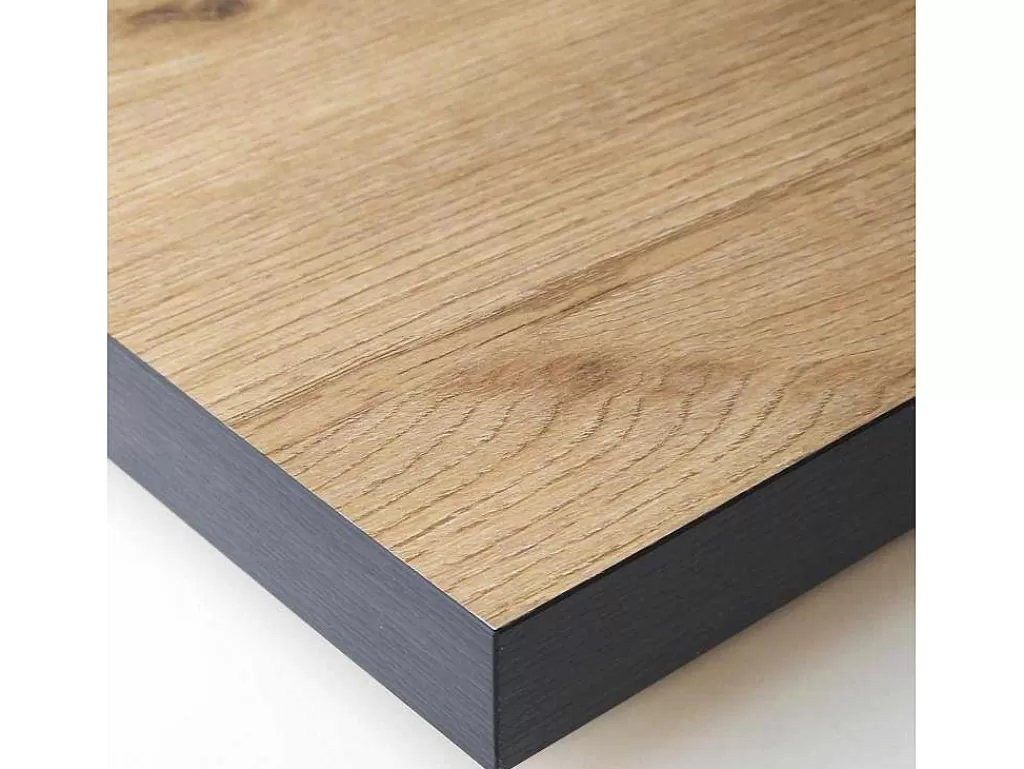 Consola*Skraut Home Mesa Consola Extensivel, 220, Para 10 Péssoas, Pés De Madeira, Preto E Carvahlo