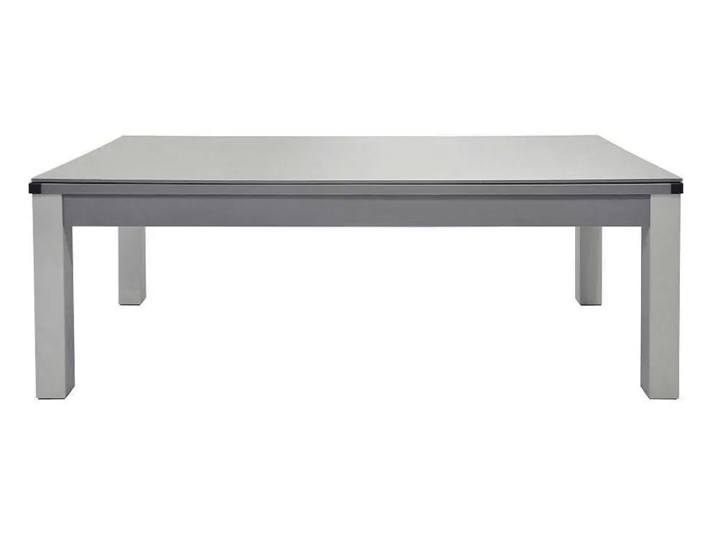 Mesa De Jantar*Vente-unique Mesa Convertivel - Mesa De Bilhar E De Ping Pong Balthazar - 213*112*81.5 Cm - Cinzento
