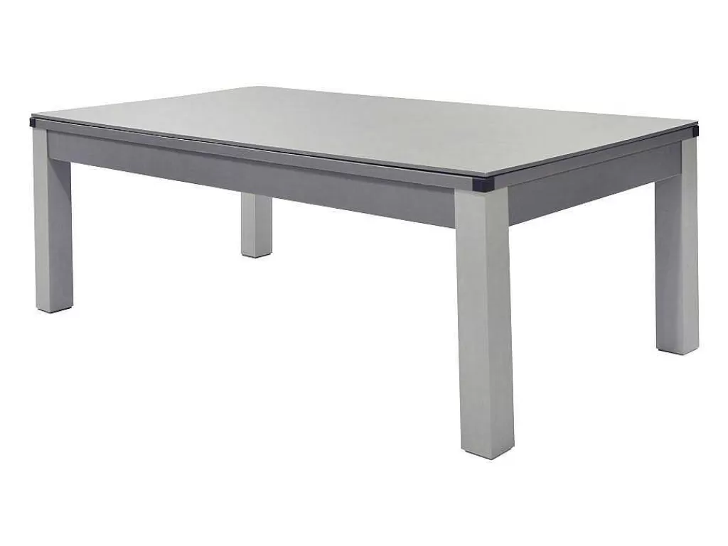 Mesa De Jantar*Vente-unique Mesa Convertivel - Mesa De Bilhar E De Ping Pong Balthazar - 213*112*81.5 Cm - Cinzento
