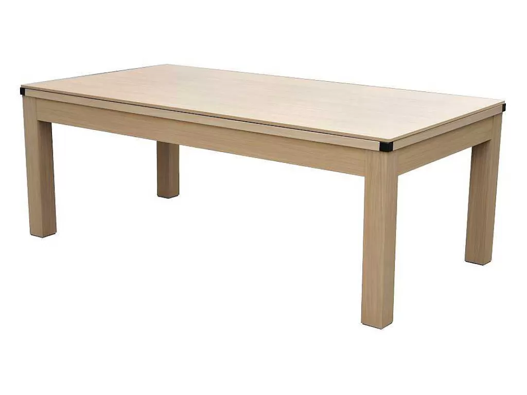 Jogo De Interior*Vente-unique Mesa Convertivel - Mesa De Bilhar E De Ping Pong Balthazar - 213*112*81.5 Cm - Vermelho