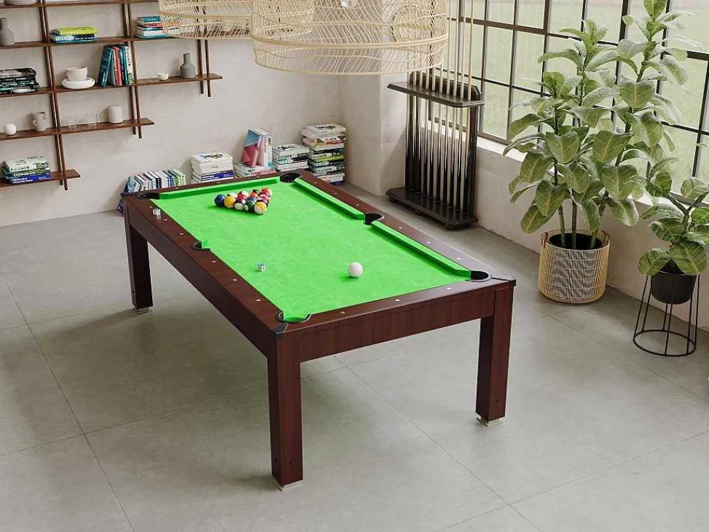 Mesa De Jantar*Vente-unique Mesa Convertivel - Mesa De Bilhar Imperiale - Altura Ajustavel - 207*114*79 Cm