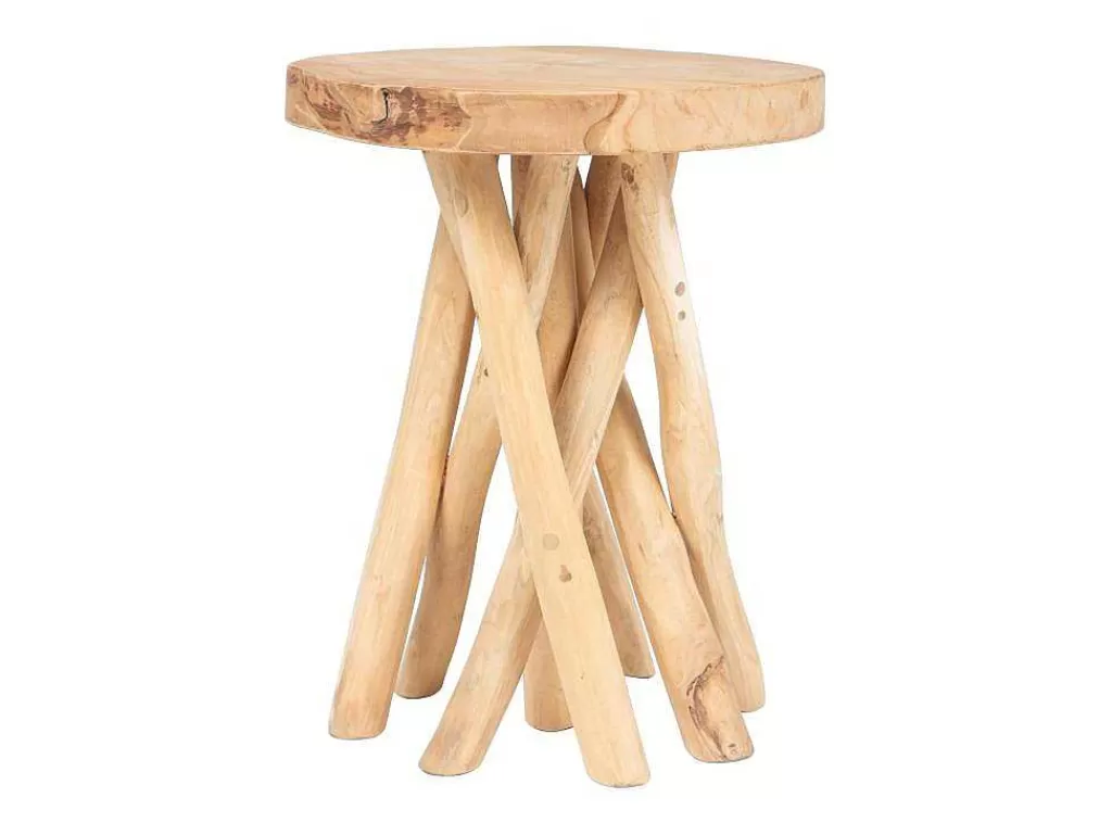 Mesa De Apoio*Vente-unique Mesa De Apoio Em Teca Cor Natural - Gayana