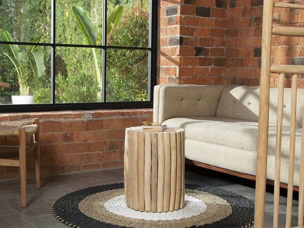 Mesa De Apoio*Vente-unique Mesa De Apoio Em Teca Cor Natural - Lutiana