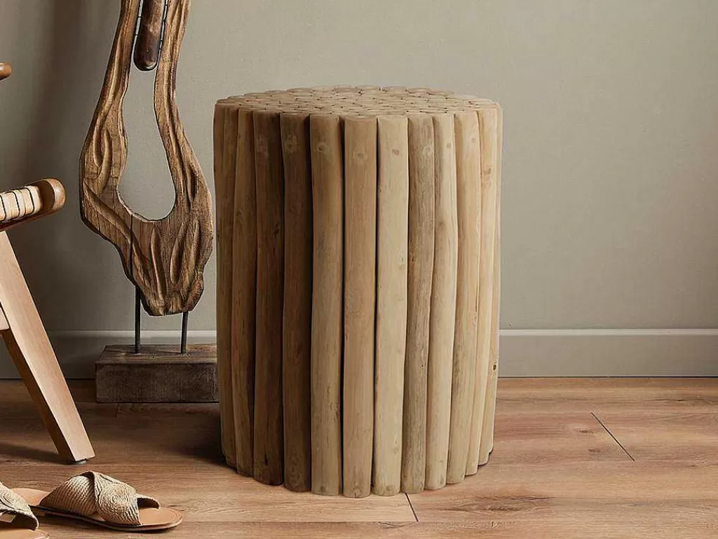 Mesa De Apoio*Vente-unique Mesa De Apoio Em Teca Cor Natural - Lutiana