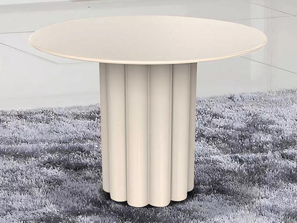 Mesa De Apoio*Vente-unique Mesa De Apoio Metal Cor Creme - Wodoli