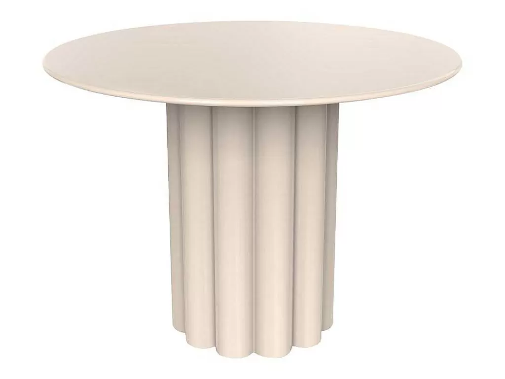 Mesa De Apoio*Vente-unique Mesa De Apoio Metal Cor Creme - Wodoli