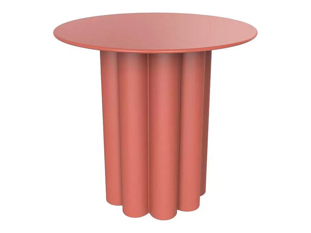 Mesa De Apoio*Vente-unique Mesa De Apoio Metal Cor Terracota - Gavopi